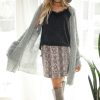 Snake Print Suede Mini Skirt Chic Party Style